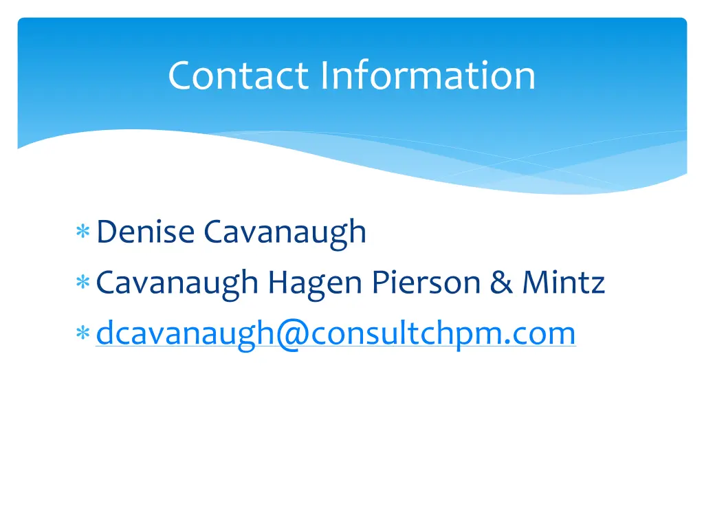 contact information