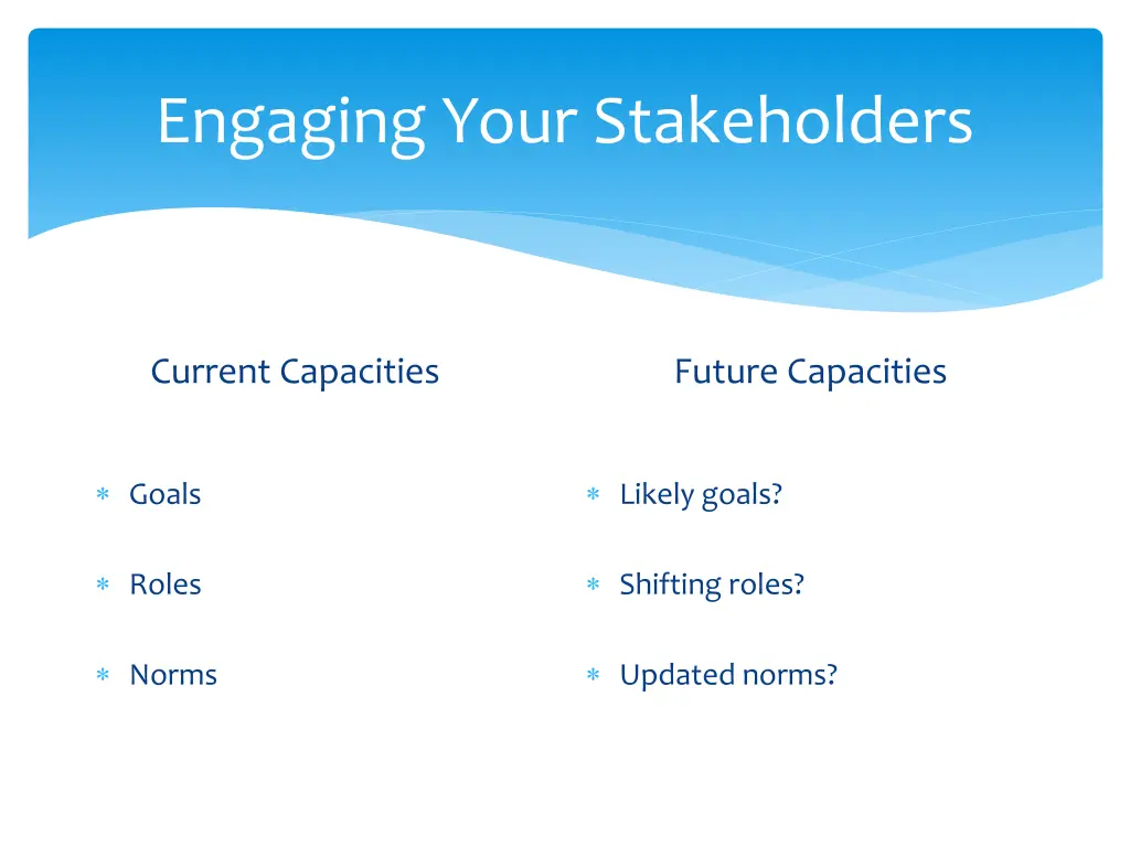 engaging your stakeholders