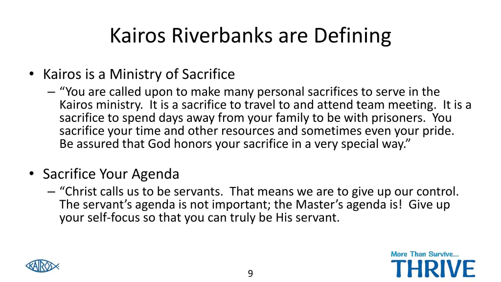 kairos riverbanks are defining 2