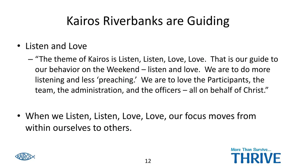 kairos riverbanks are guiding