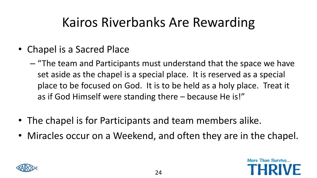 kairos riverbanks are rewarding 1