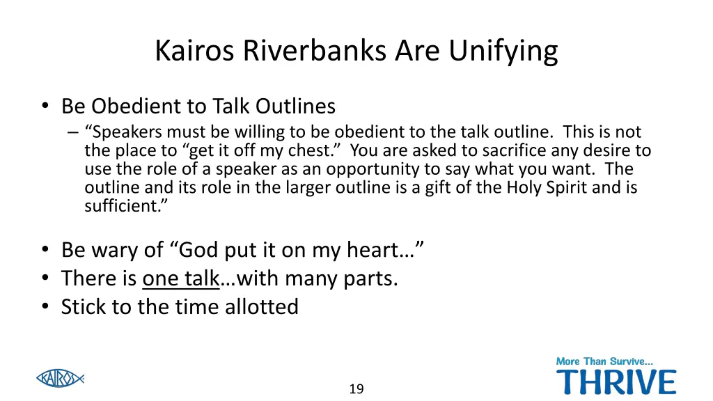 kairos riverbanks are unifying 1