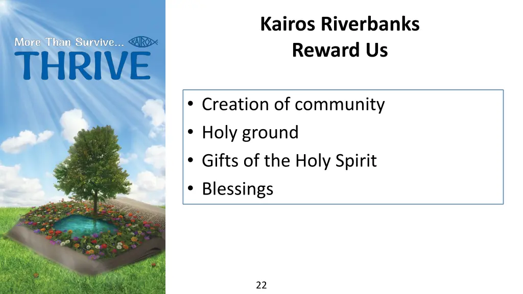 kairos riverbanks reward us