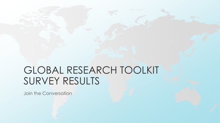 global research toolkit survey results