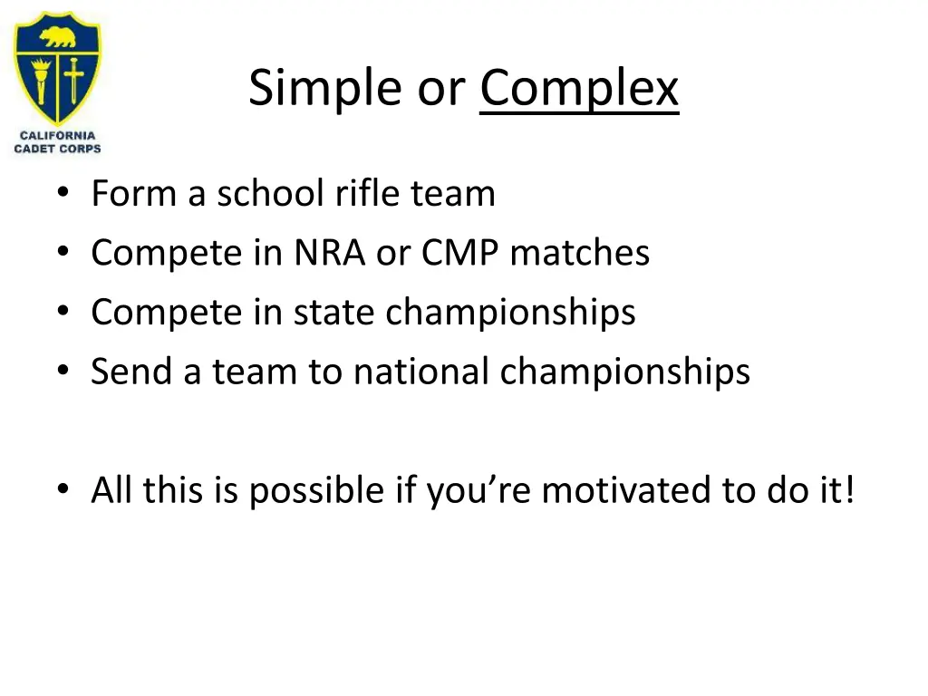 simple or complex 1