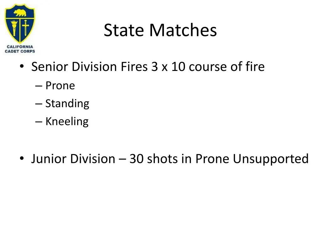 state matches