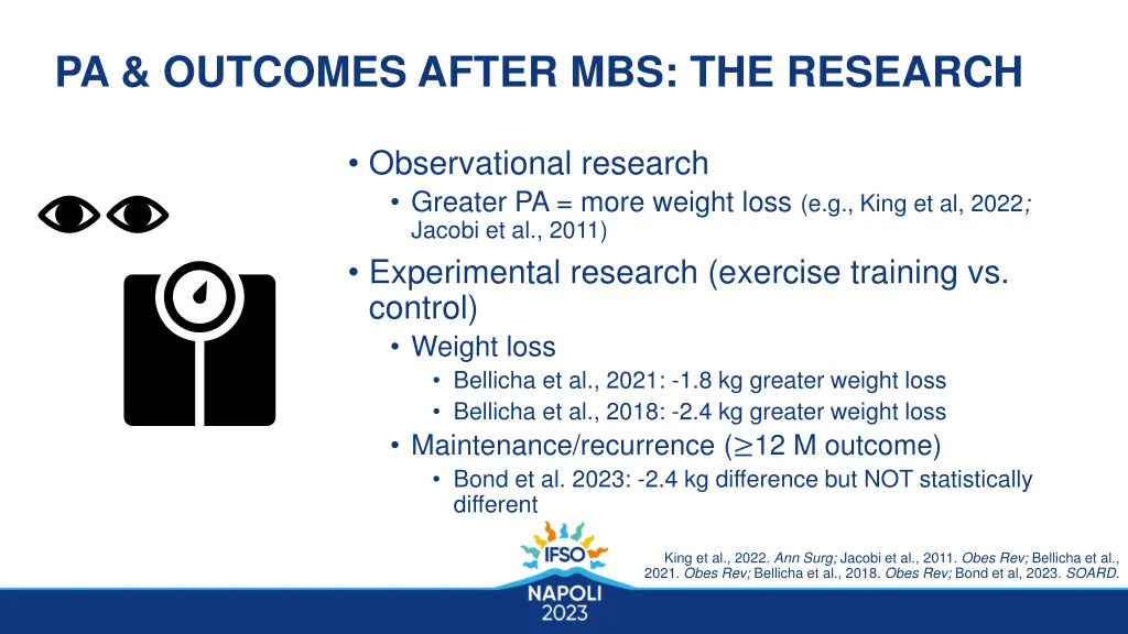 pa outcomes after mbs the research