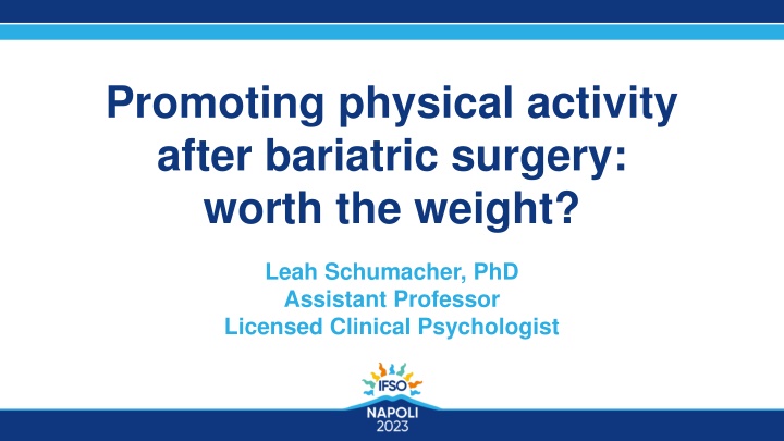 promoting physical activity after bariatric