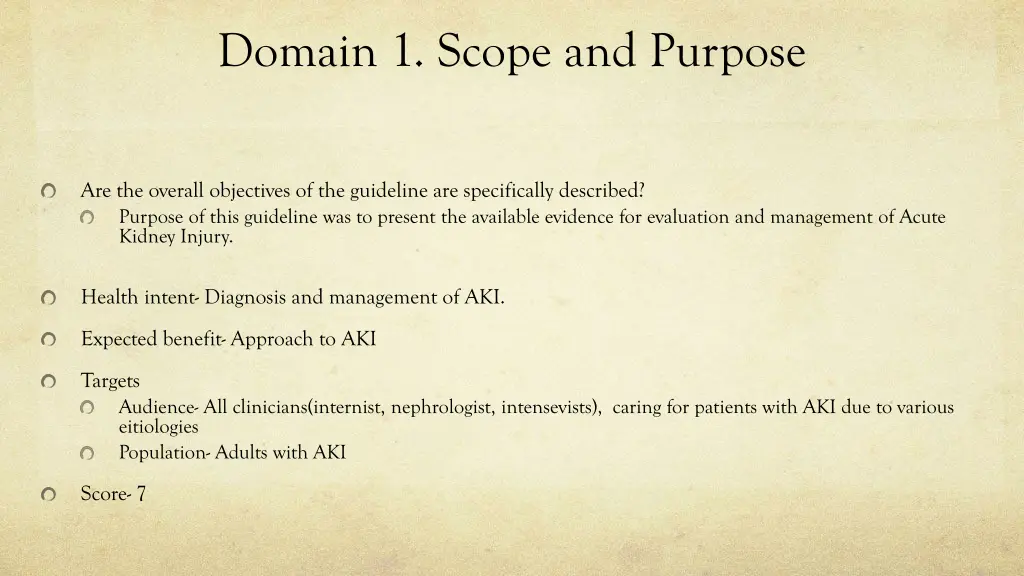 domain 1 scope and purpose