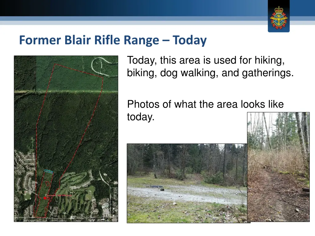 former blair rifle range today