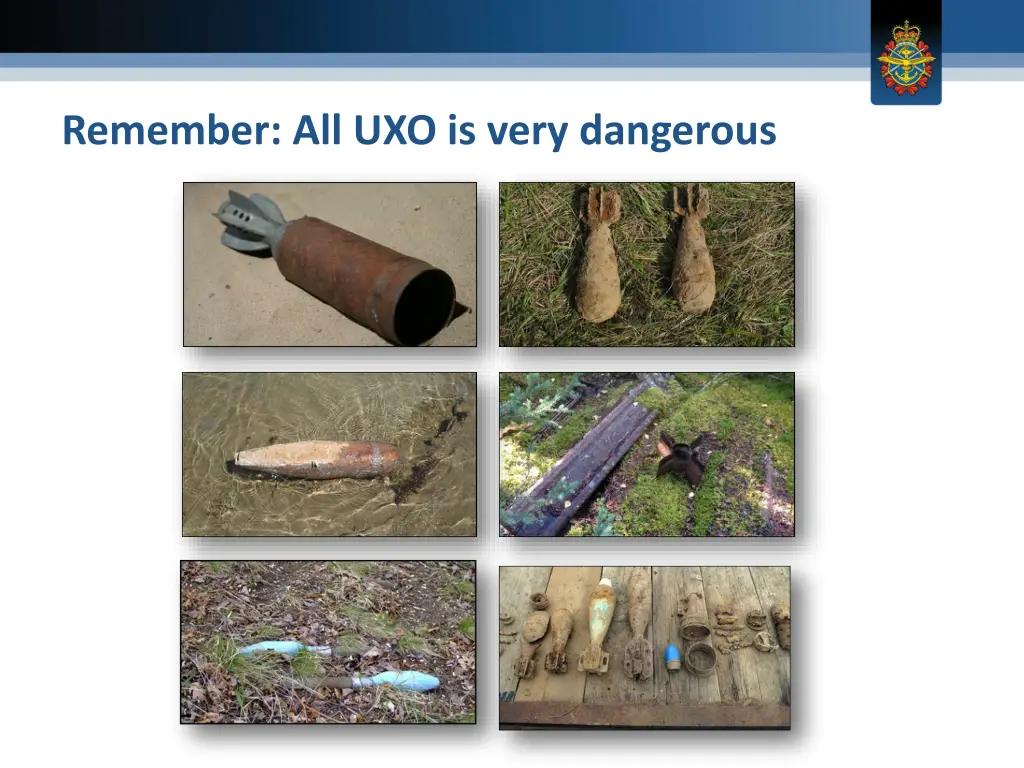 remember all uxo is very dangerous