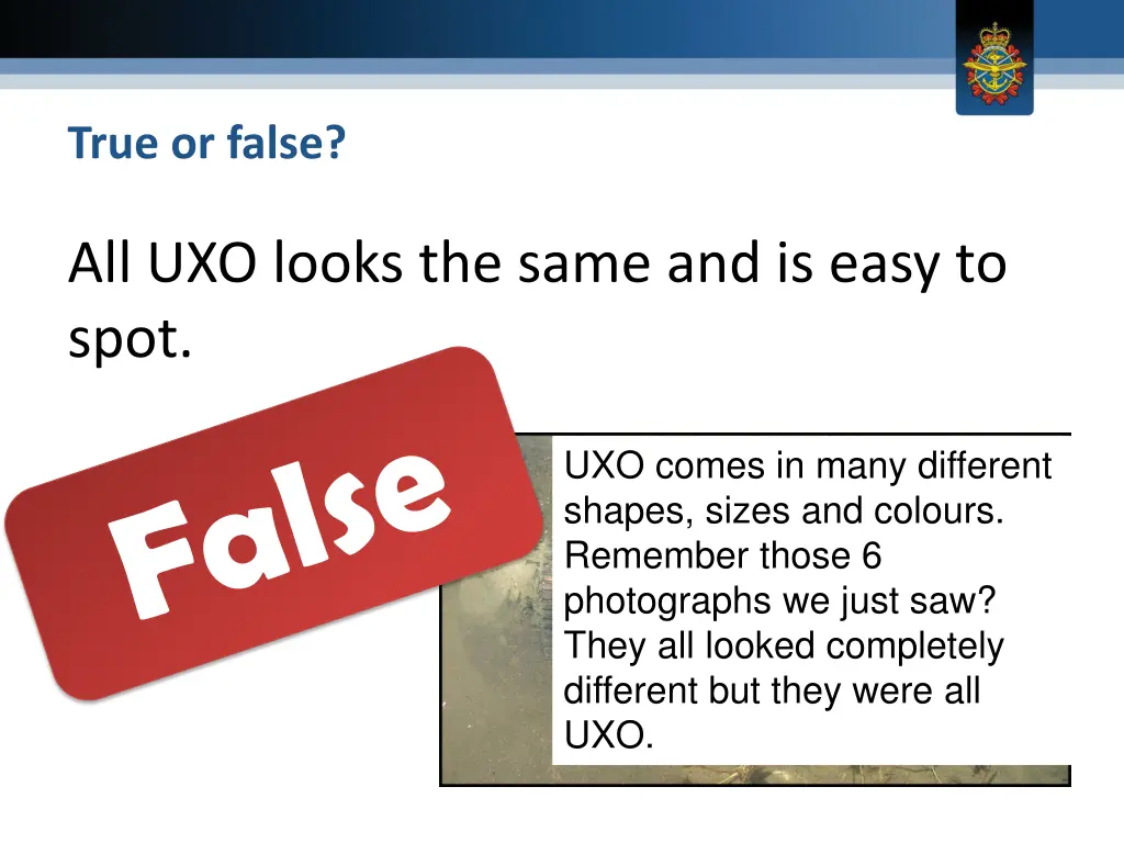 true or false 1