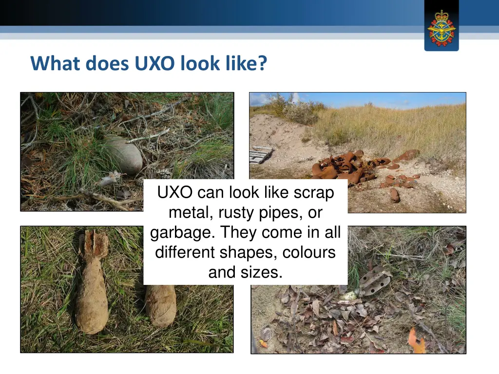 what does uxo look like