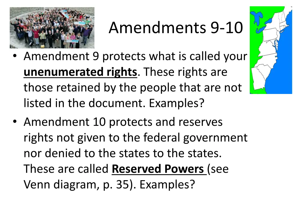 amendments 9 10