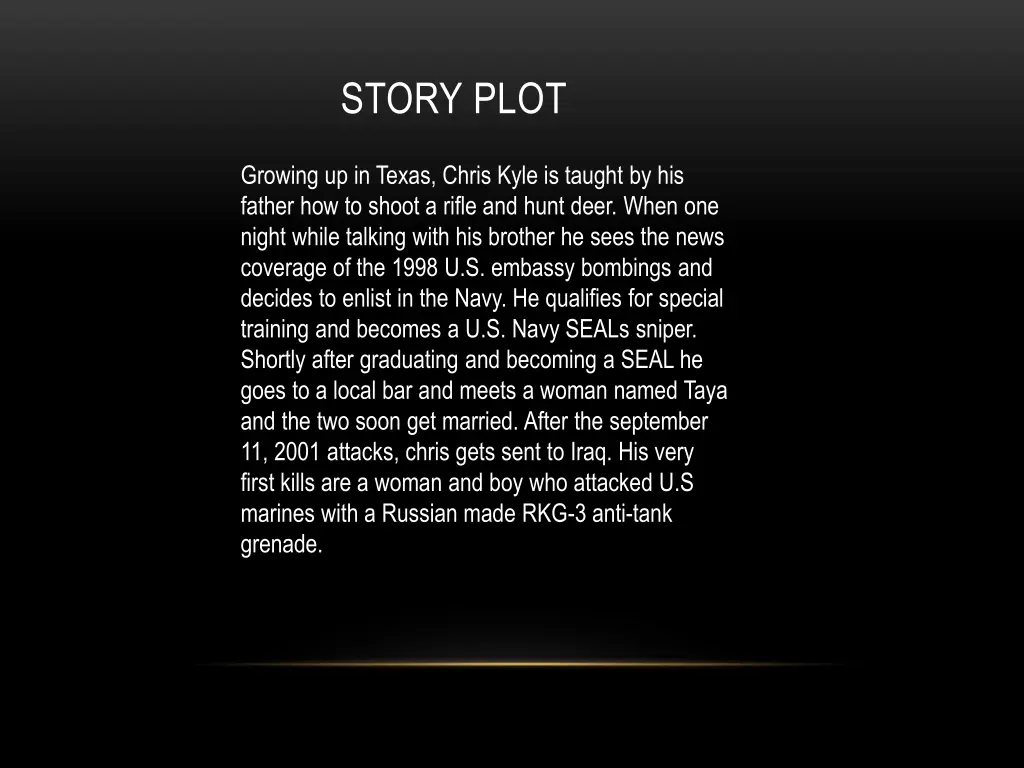 story plot