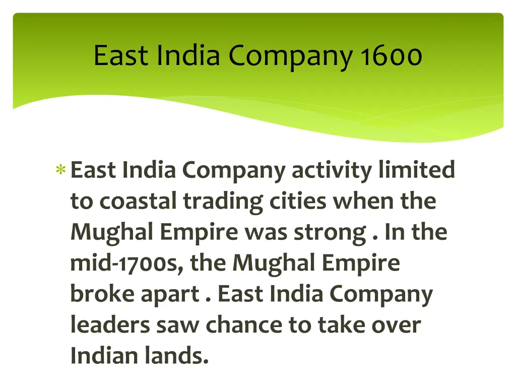 east india company 1600