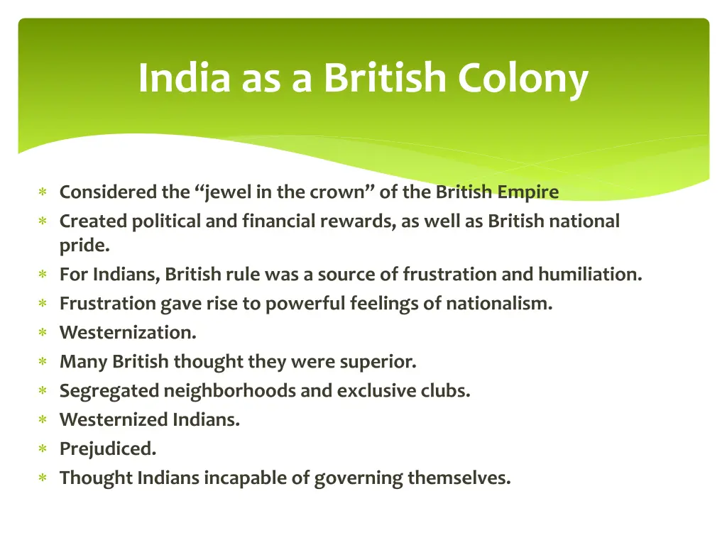 india as a british colony