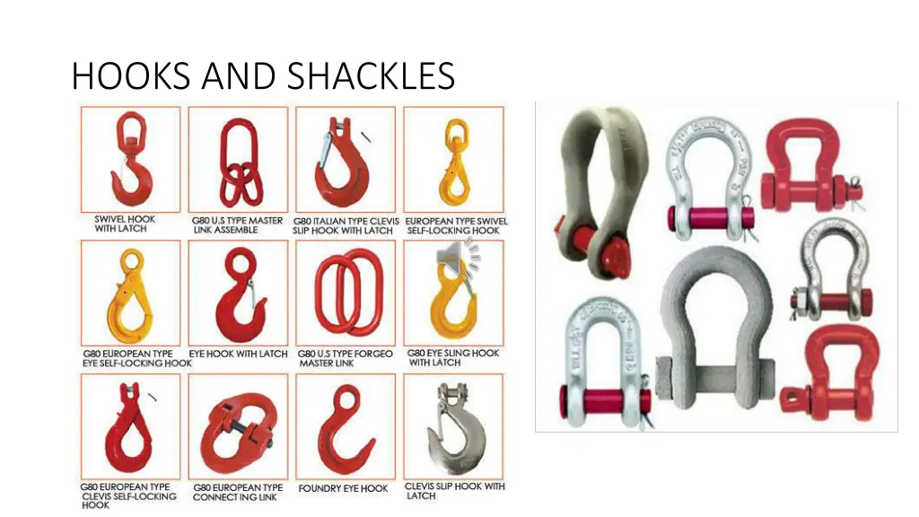 hooks and shackles