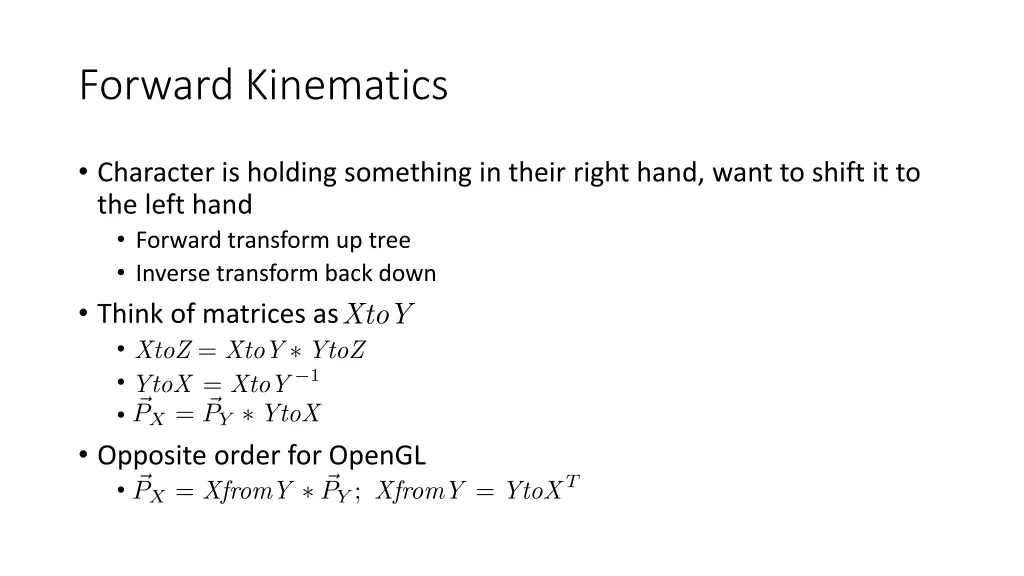 forward kinematics 1