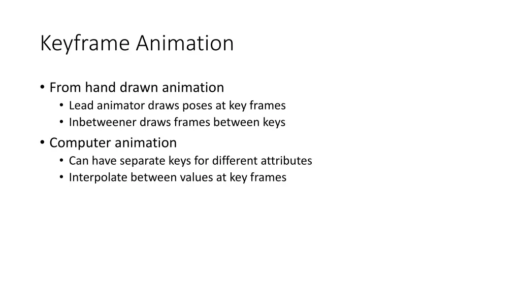 keyframe animation