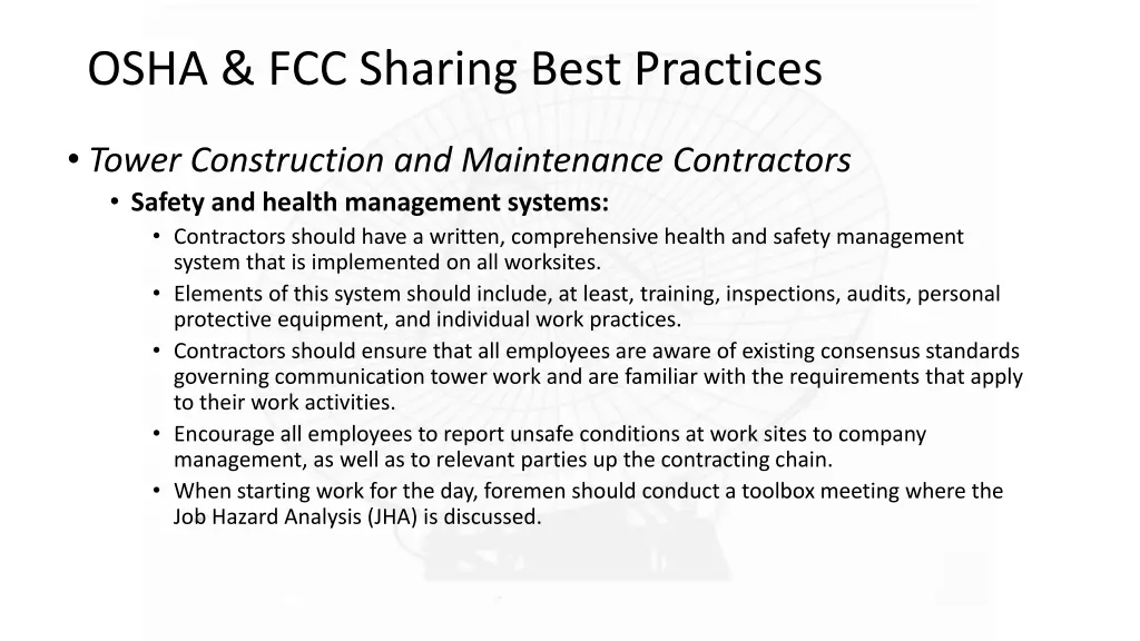 osha fcc sharing best practices 3