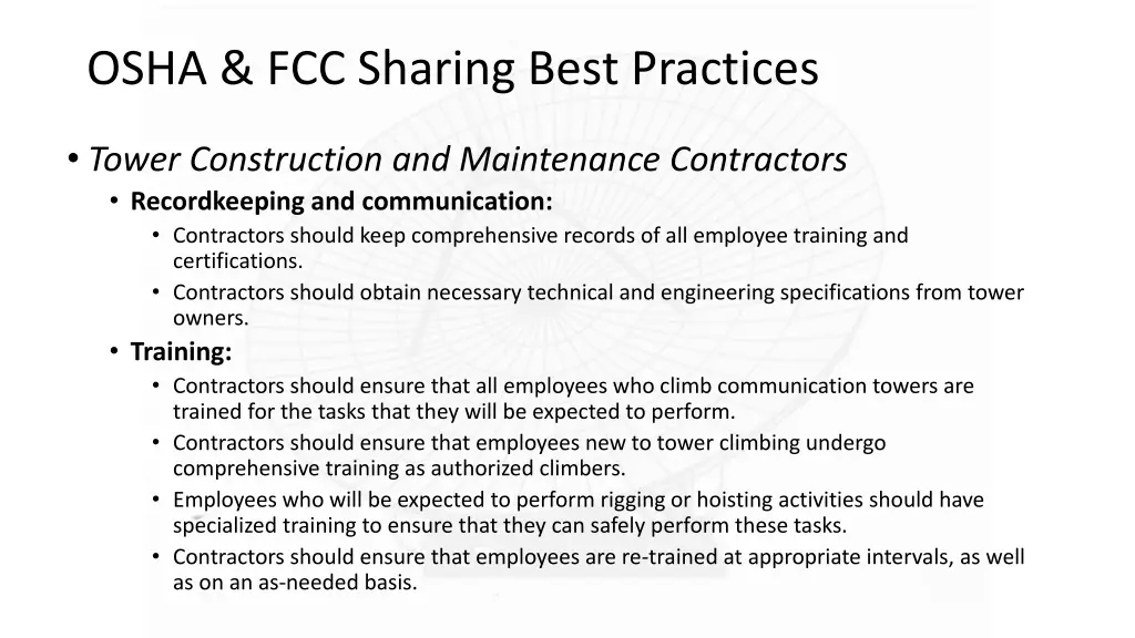 osha fcc sharing best practices 6