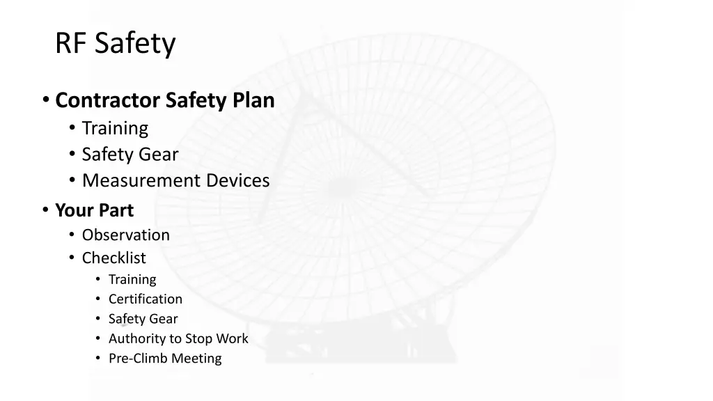 rf safety