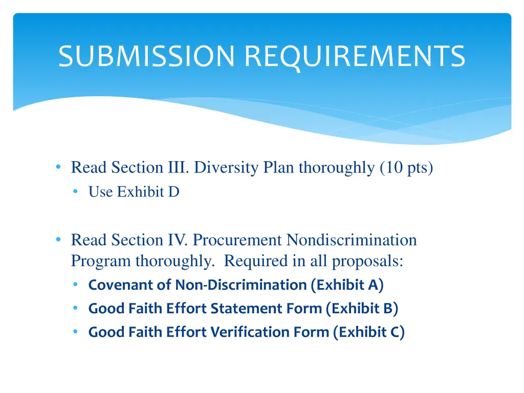 submission requirements 2