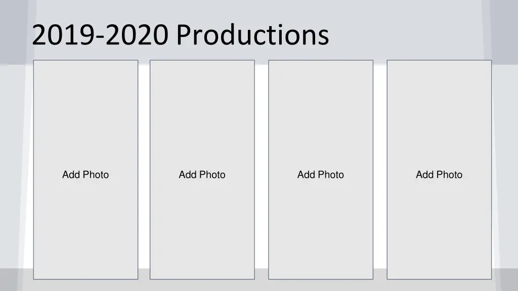 2019 2020 productions