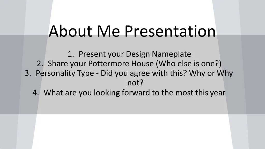 about me presentation