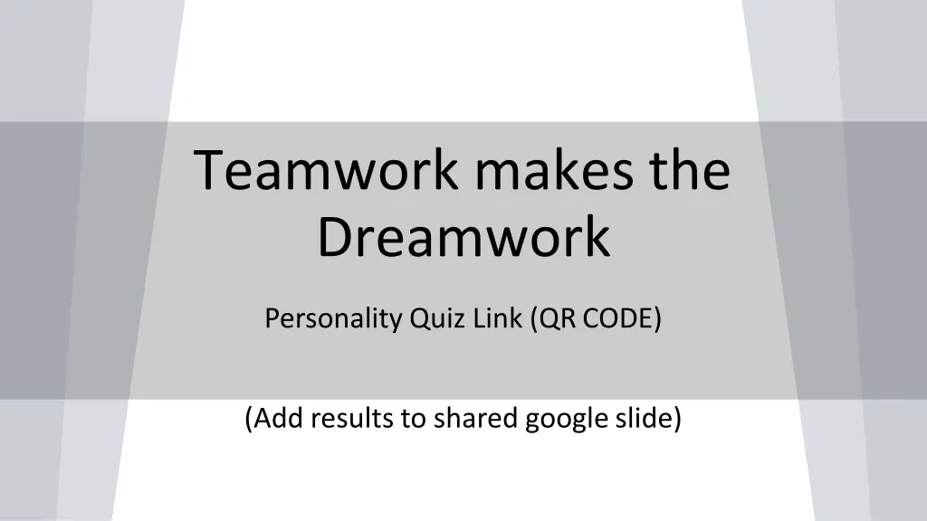 teamwork makes the dreamwork