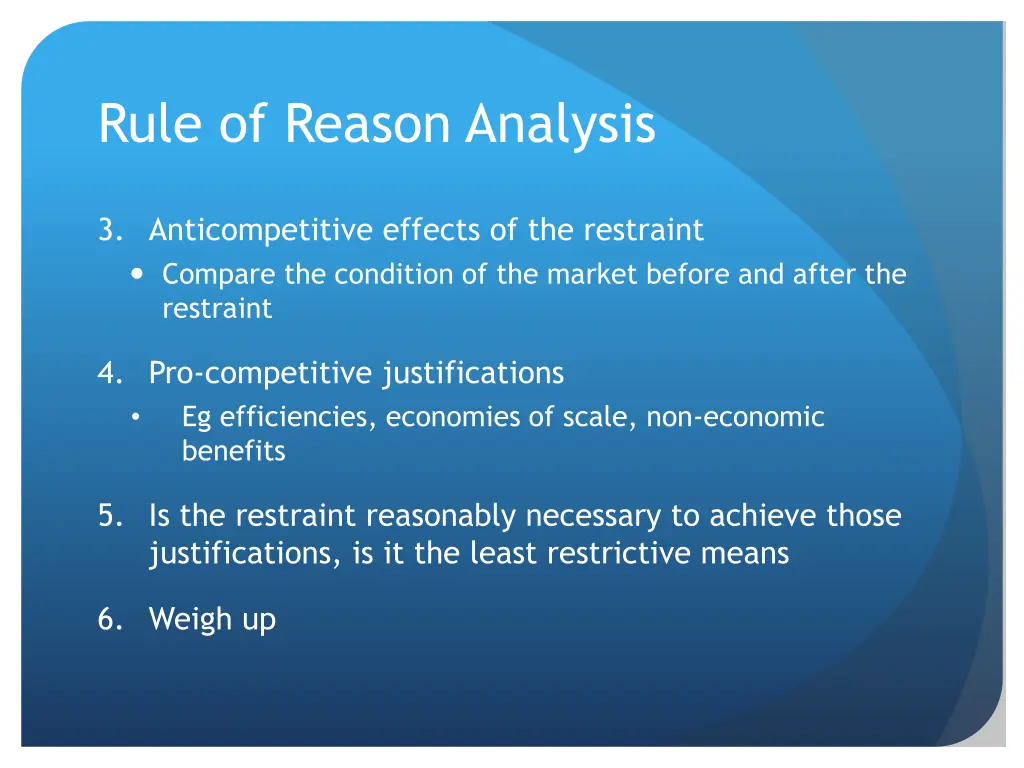 rule of reason analysis 1