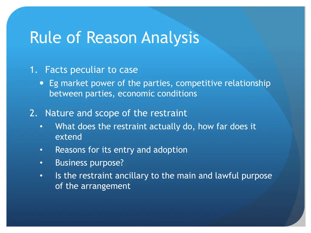 rule of reason analysis