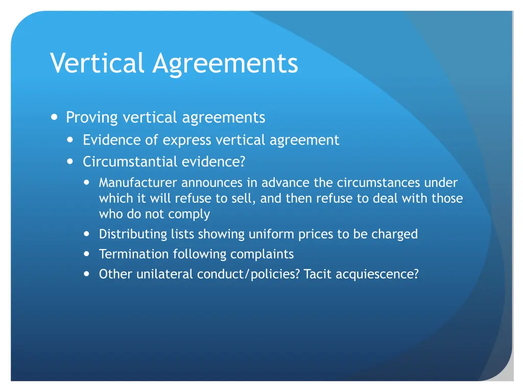 vertical agreements 1