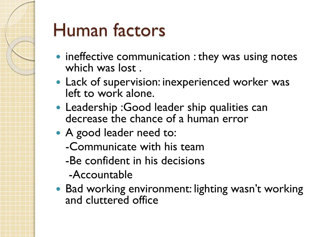 human factors