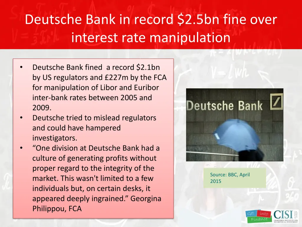 deutsche bank in record 2 5bn fine over interest