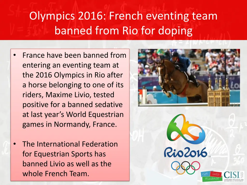 olympics 2016 french eventing team banned from