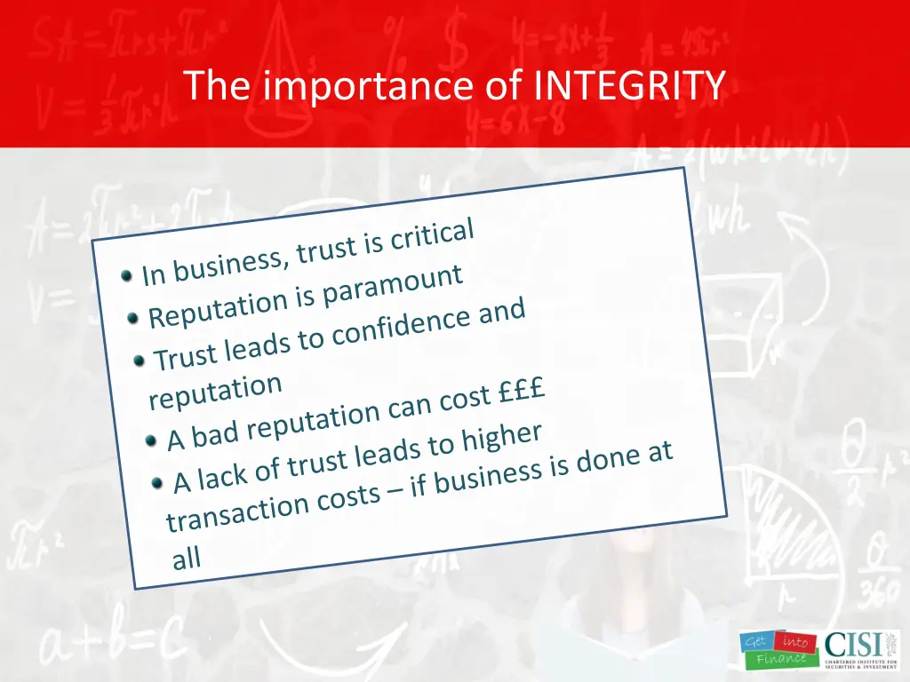 the importance of integrity