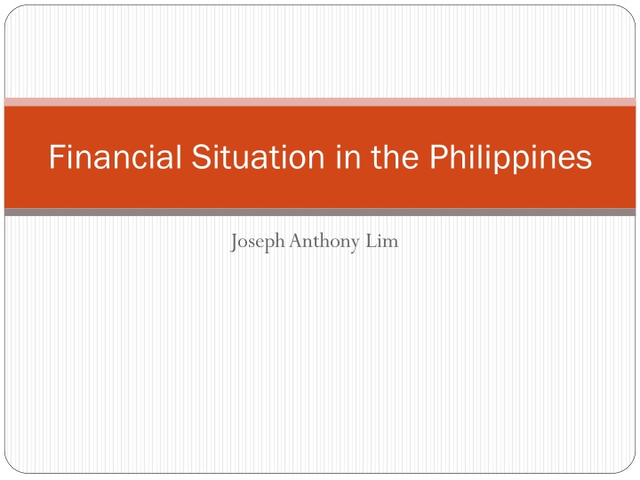 financial situation in the philippines