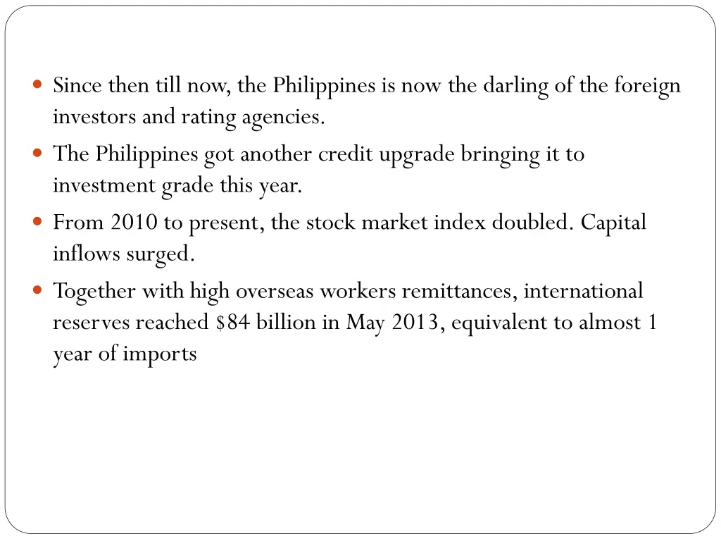 since then till now the philippines