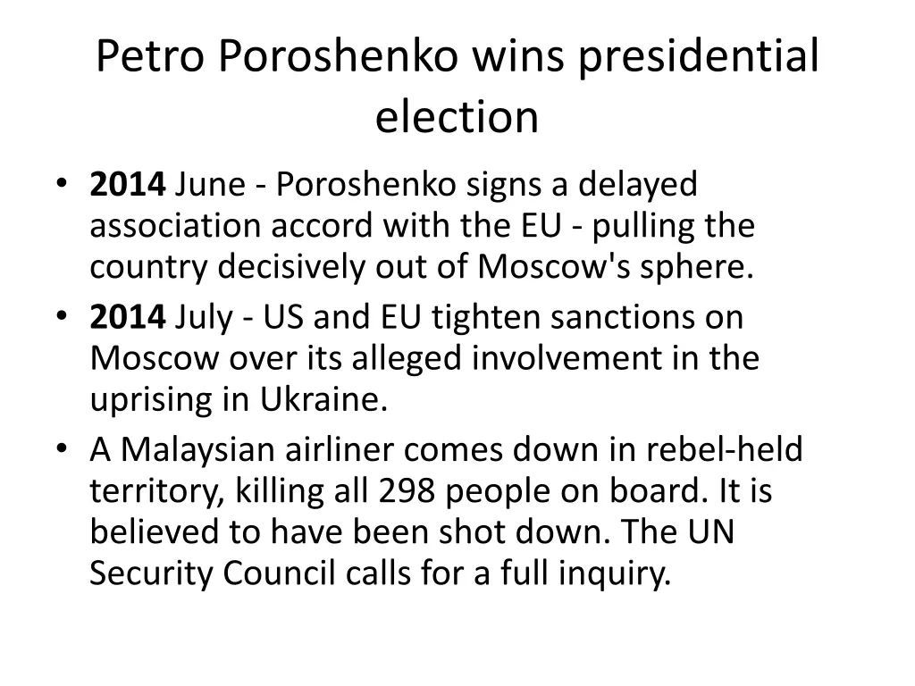 petro poroshenko wins presidential election 2014