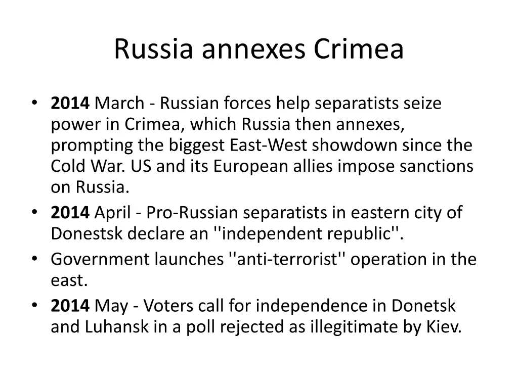 russia annexes crimea