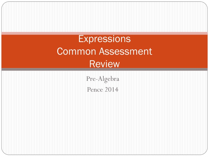 expressions common assessment review