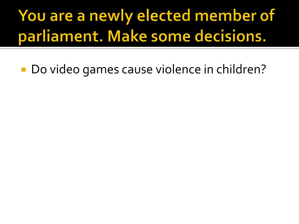 do video games cause violence in children