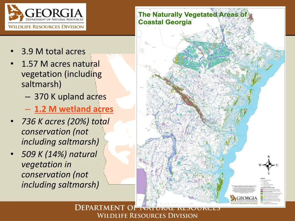 3 9 m total acres 1 57 m acres natural vegetation