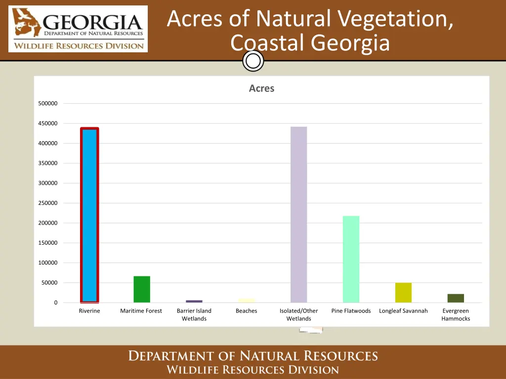 acres of natural vegetation coastal georgia