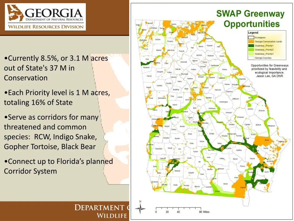 currently 8 5 or 3 1 m acres out of state