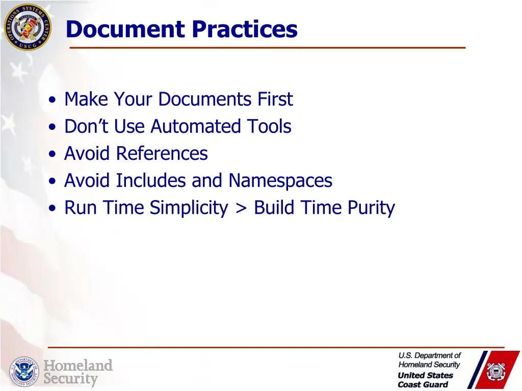 document practices