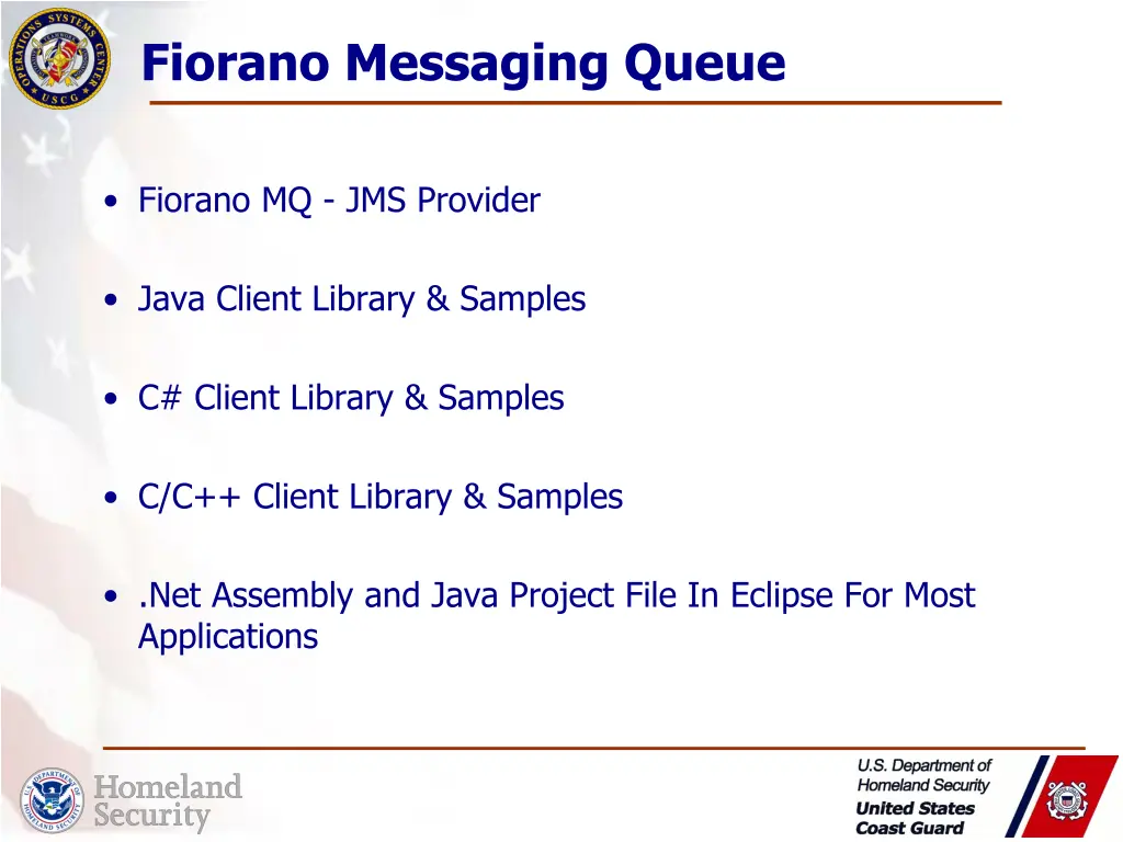 fiorano messaging queue