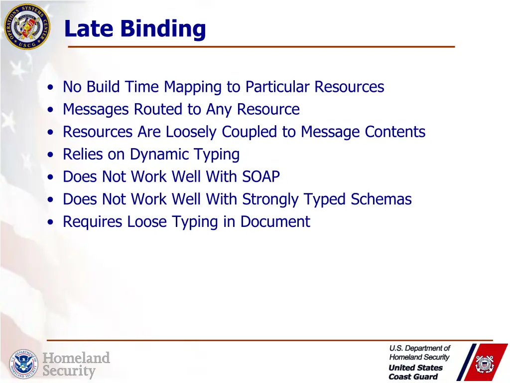 late binding